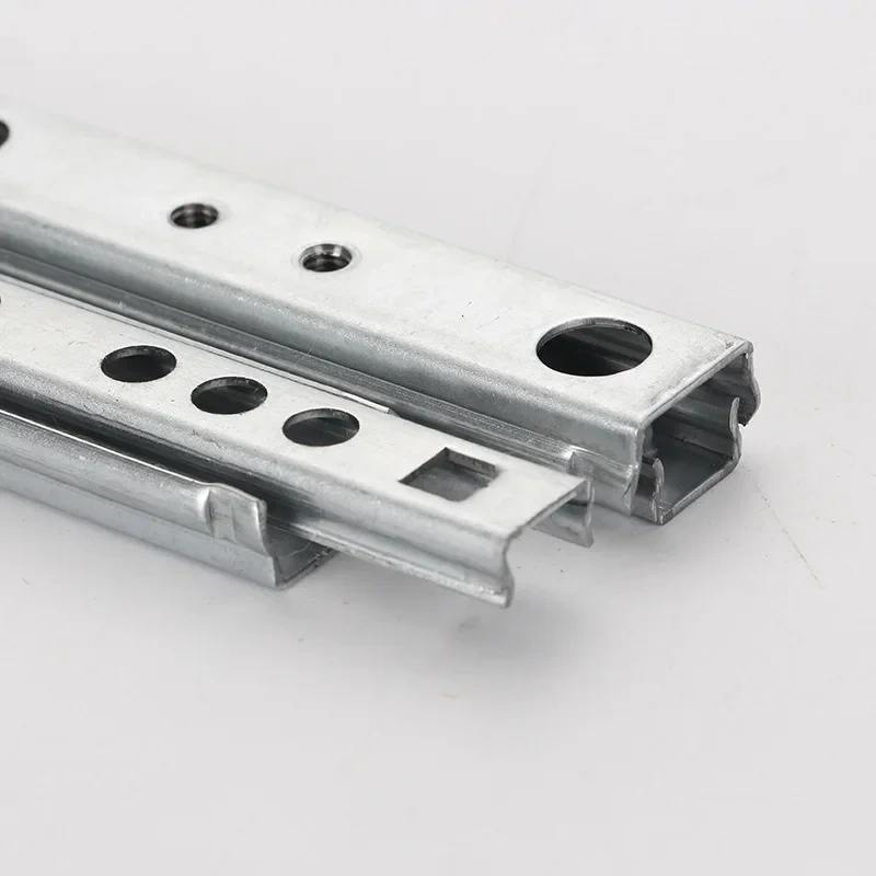 2Pcs 8"-16" Ball Bearing Drawer Slides Furniture Slide Steel Ball Bearing Slides Keyboard Cabinet Cupboard Drawer Runners