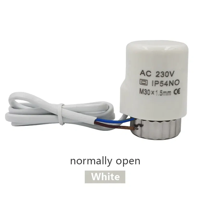 230v normally open Electric thermal actuator for manifold underfloor heating valve calefaccion suelo radiante actuador