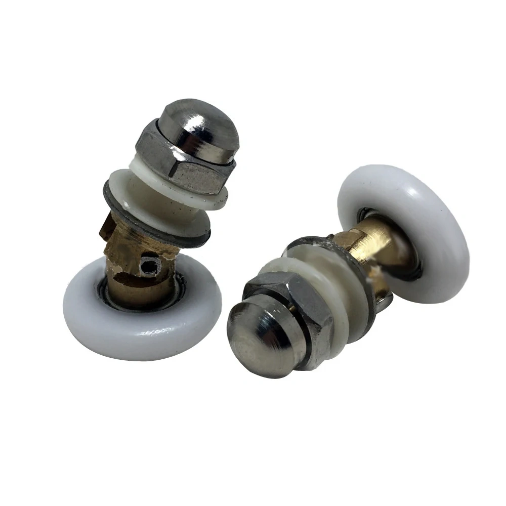 4pcs Shower Door Rollers/Wheels Universal eccentric pulley Stainless steel track eccentric adjustable bathroom pulley