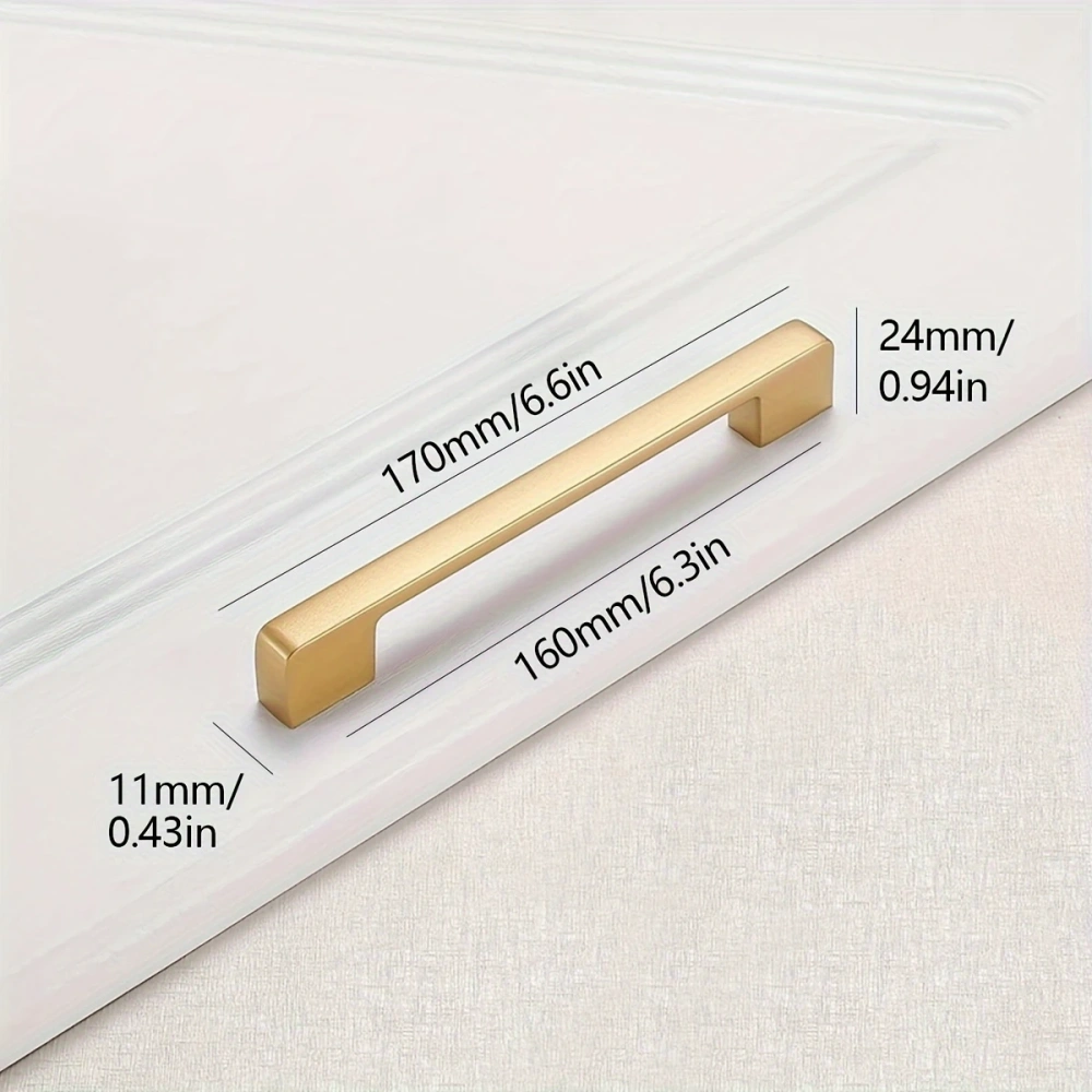 1pc Aluminum Alloy Cabinet Handle, Solid Kitchen Cupboard Pull, Drawer Knob, Furniture Handle Hardware