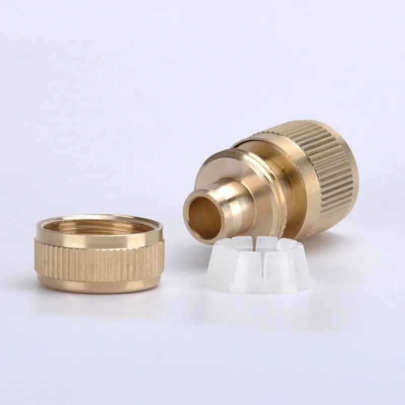 1 Pc G1/2 Inch Garden Male Female Thread Copper Quick Connector Water Connection Accessories Car Washing Pipe Fittings
