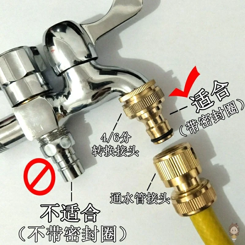 1 Pc G1/2 Inch Garden Male Female Thread Copper Quick Connector Water Connection Accessories Car Washing Pipe Fittings