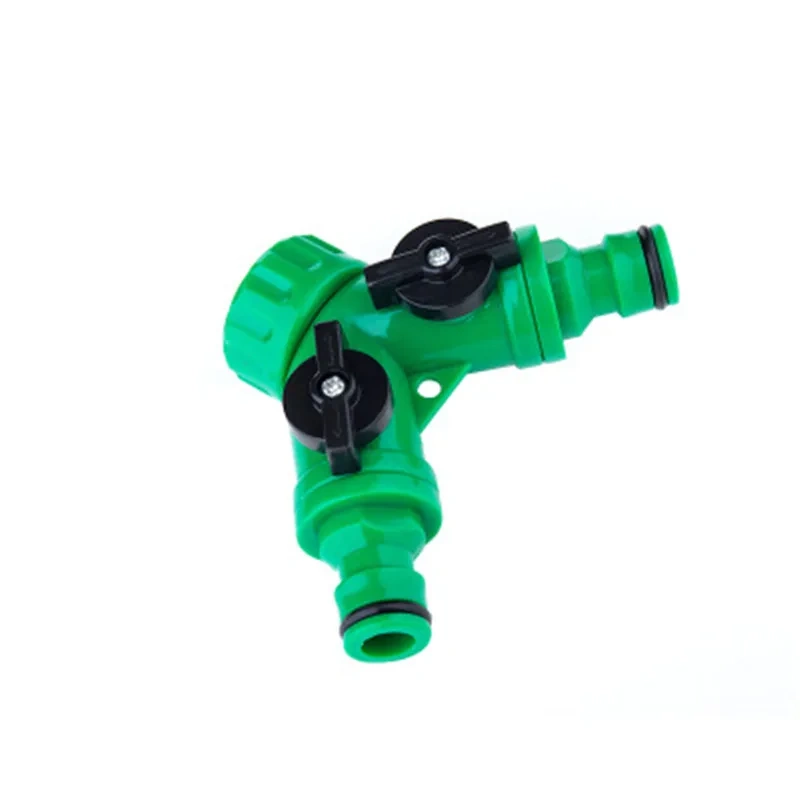 1 Pcs Y Connector Resealable Tape Quick Coupling Drip Irrigation System Adapter 2-way Valve Garden Irrigation G3 / 4 "
