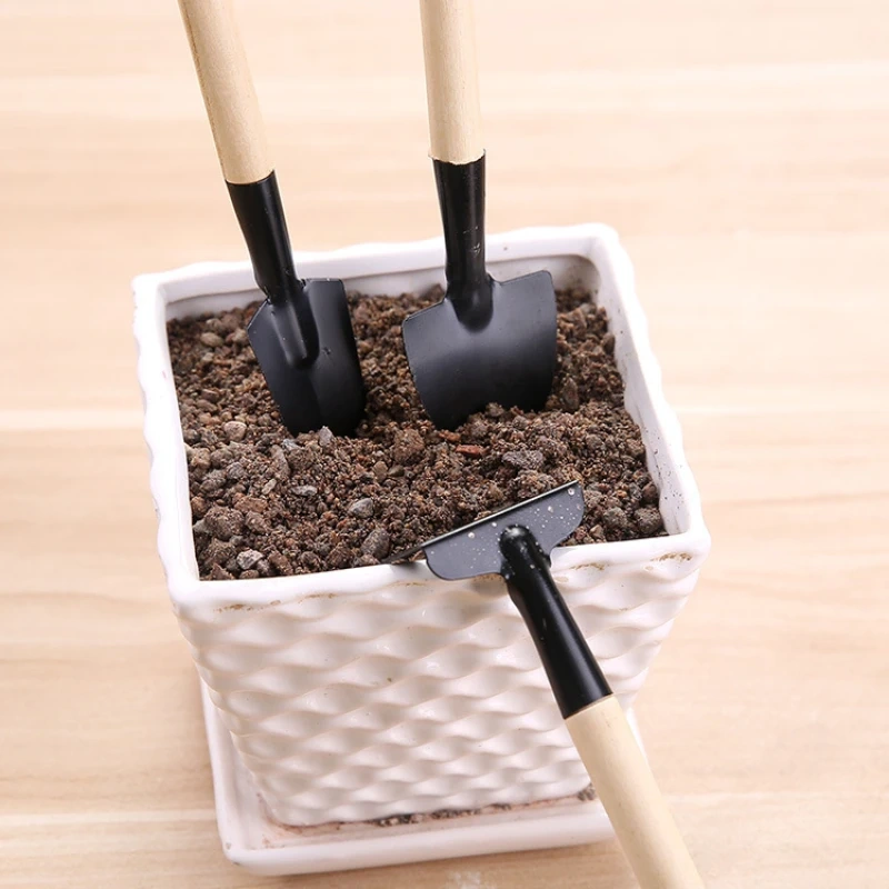 1 Set Garden Mini Cultivating Transplanting Kit Plants Seedling Succulent Transplanter Shovel Rake Spade Drilling Fertilize Tool