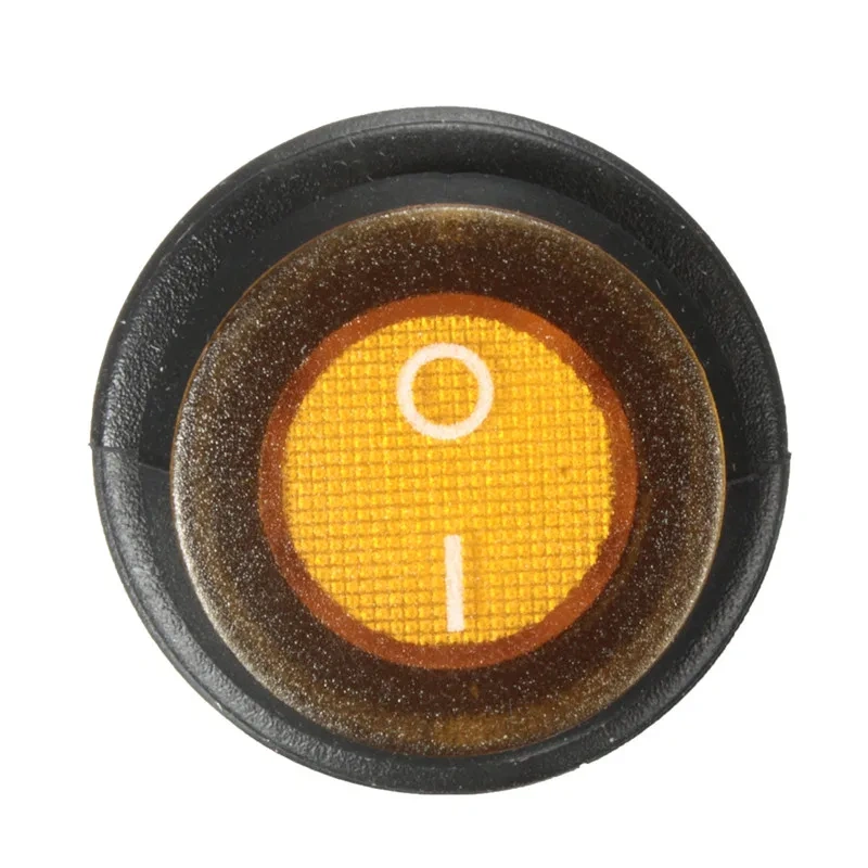 1pc OLS 250V DC 10A On/Off Rocker Switch IP65 Waterproof 3Pin SPST LED illuminated