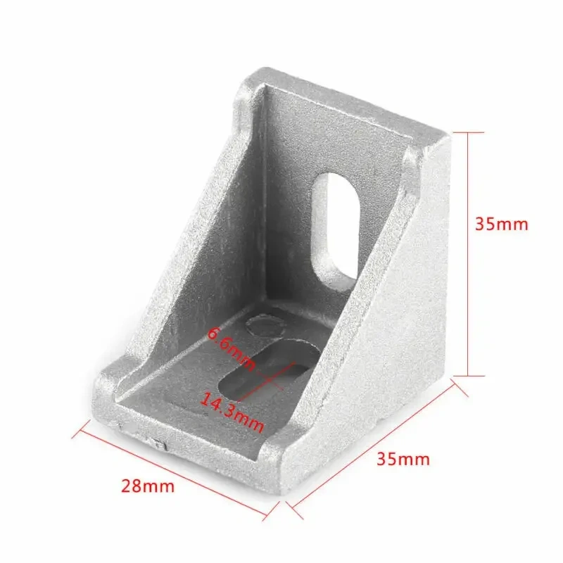 5/10pcs corner fitting corner aluminum connector bracket fastener 2020 3030 4040 2028 3060 series industrial aluminum profile