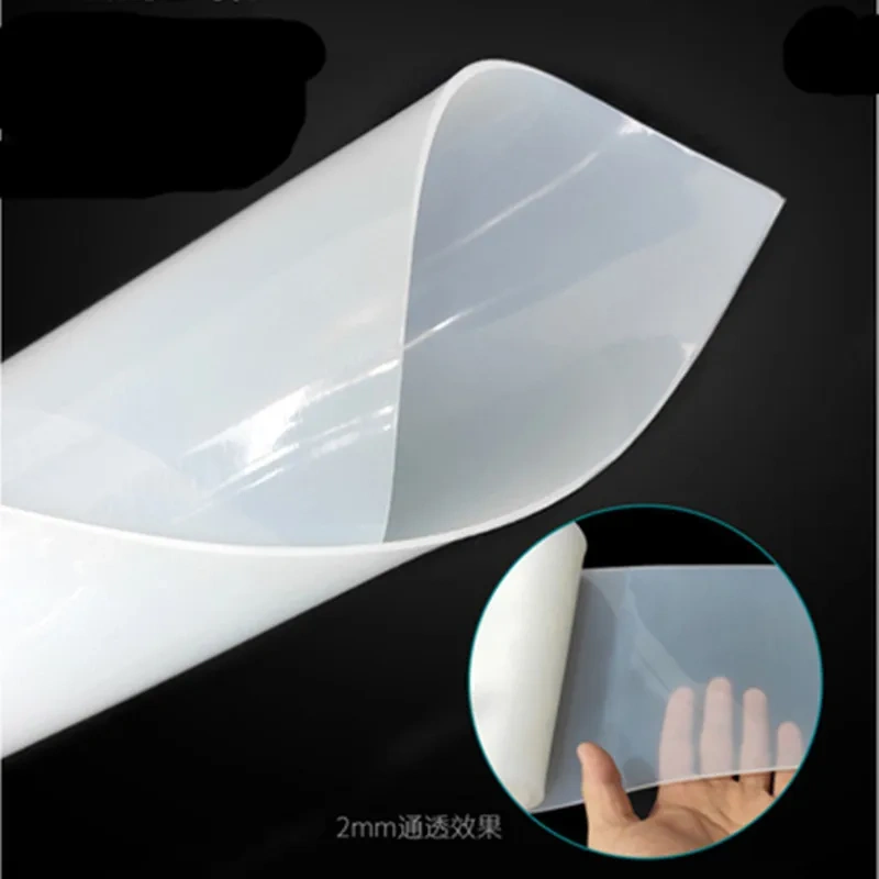 1mm/2mm/3mm Silicone Sheet Translucent Silicone Rubber Sheet 1000mmx1000mm