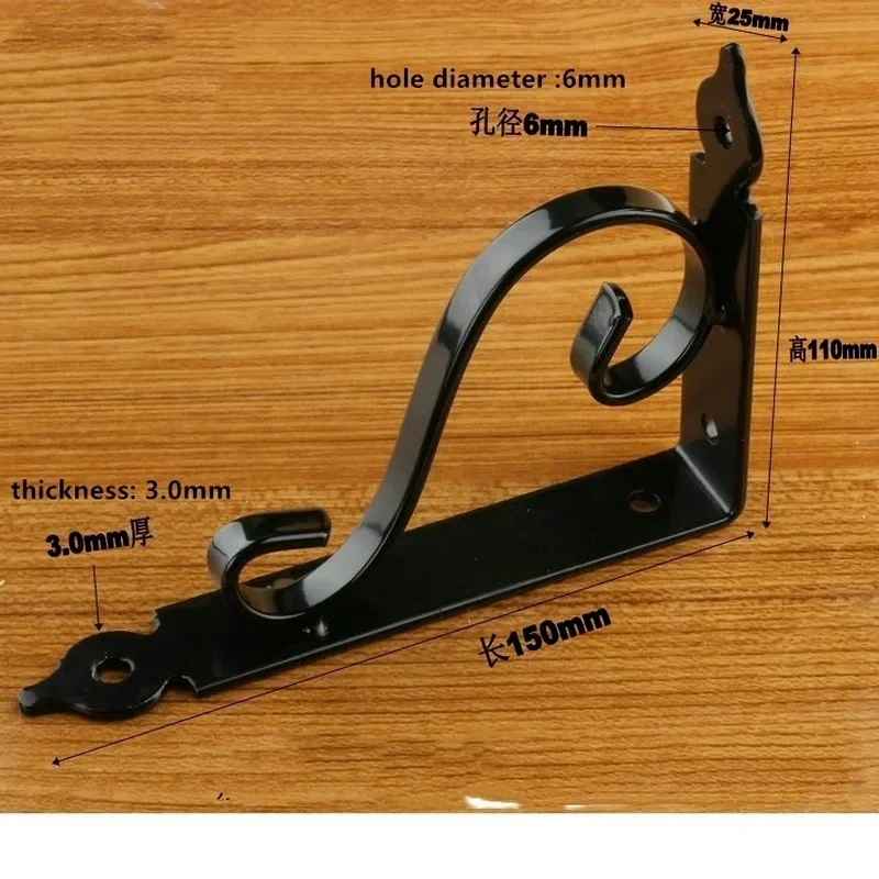 2pcsTriangle Bracket Mount Right Angle Bracket Thickened Brace Decorative Shelf Wall Mounted Bearing Support Hardware Fittings