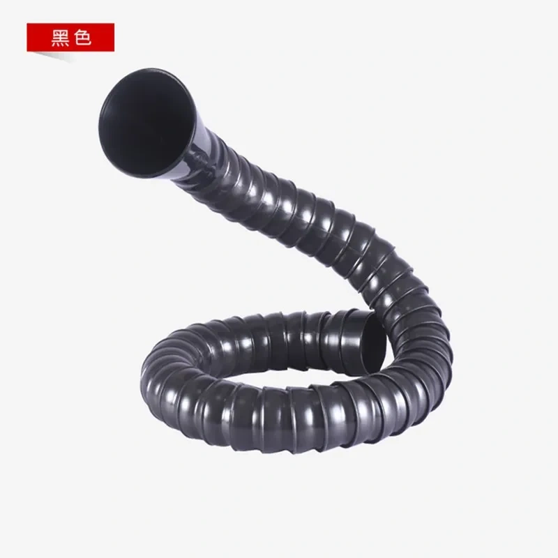 50mm 75mm POM Flexible Smoke Exhaust Ventilator Pipe For Soldering  Extractor Welding Fume Arms With Square Round Hood
