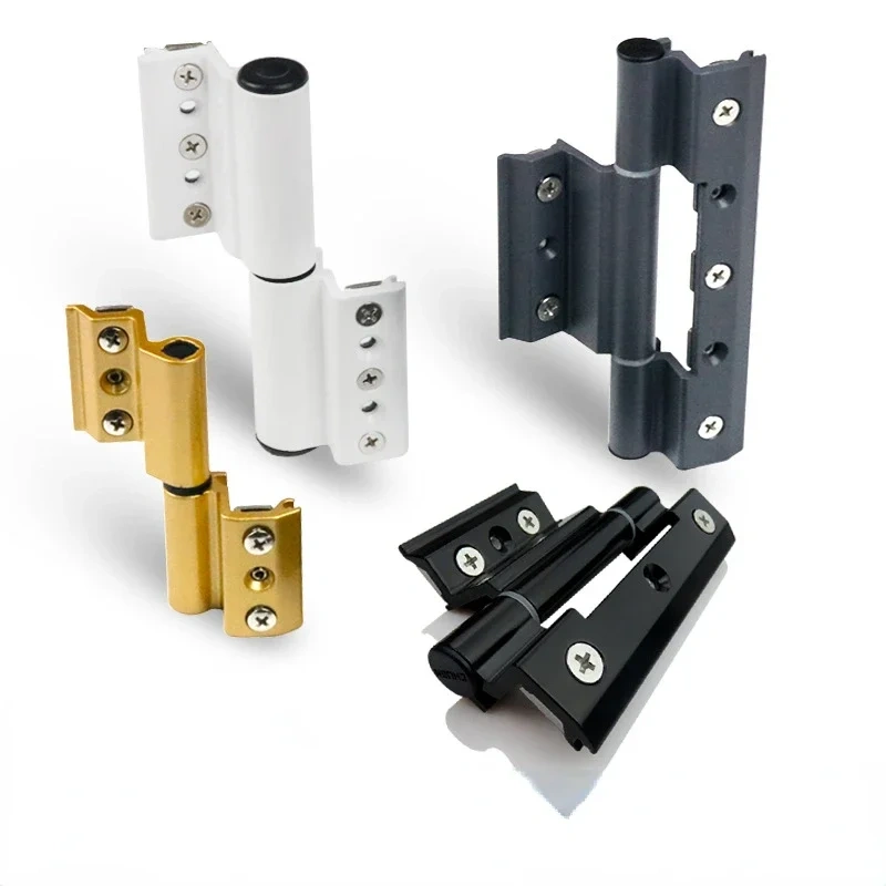 1pc Zinc alloy Door and Window Hinge Broken Bridge Heat Insulation Flat Open Window Hinge Hardware Folding Thickened Hinges