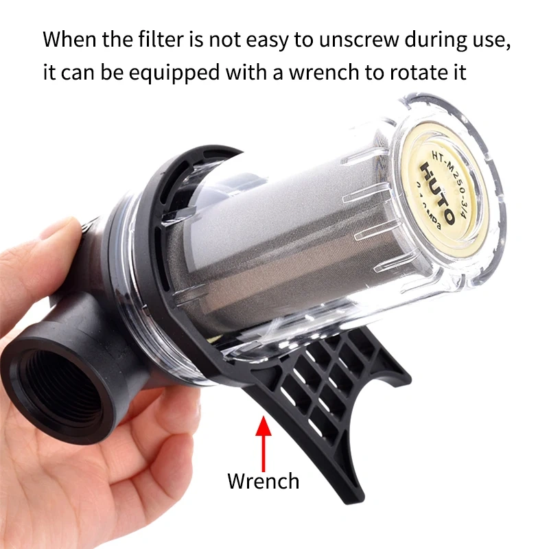 100/250 Mesh Garden Pond Watering Filter 1/2~1Inch Inline Mesh Strainer Water Pump Filter Irrigation High Flow Pipeline Filters