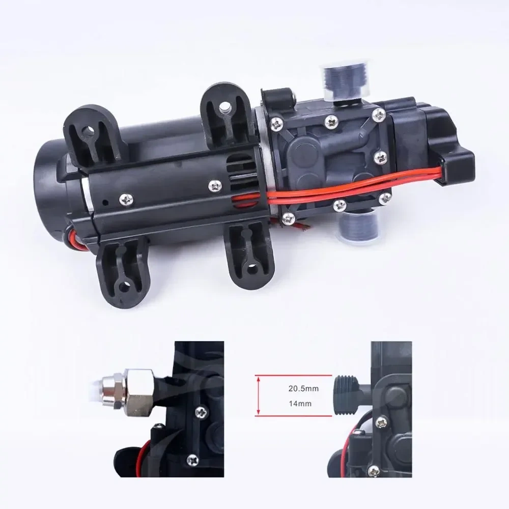 1pcs DC12V 120W 130PSI 10L/Min Energy Saving High Water High Pressure Diaphragm Self Priming Pump  Pressure Switch Type Pump