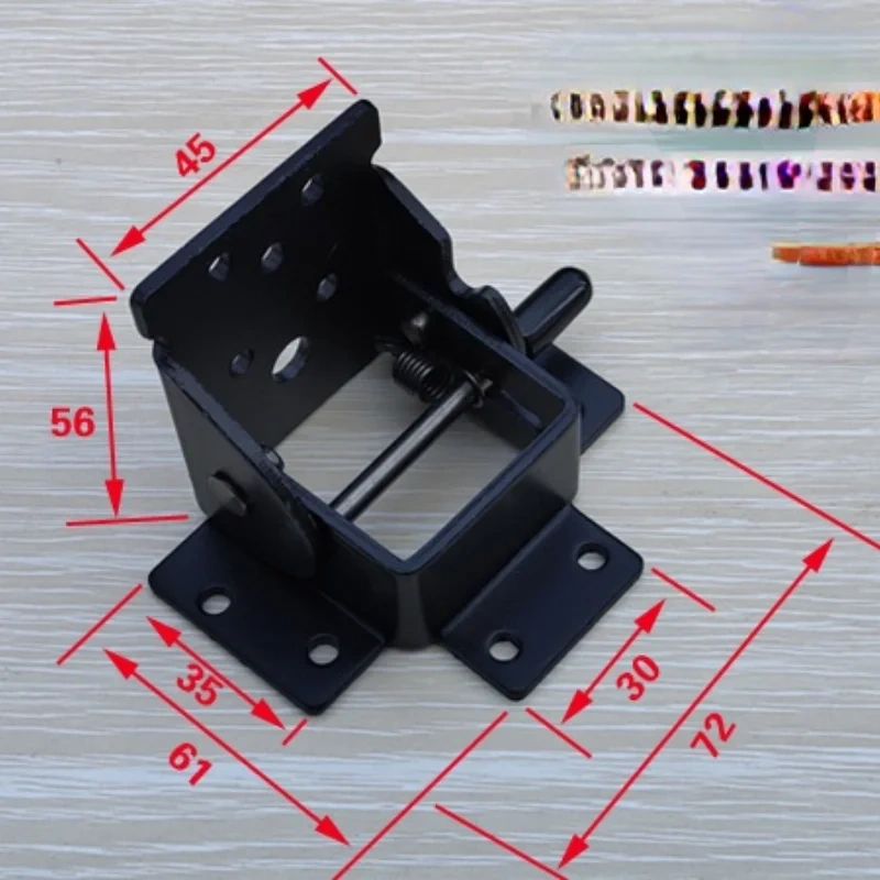 2pcs New Folding Table Chair Leg Hinge 90 Degree Self Locking Furniture Bracket Hinges Hardware Accessories