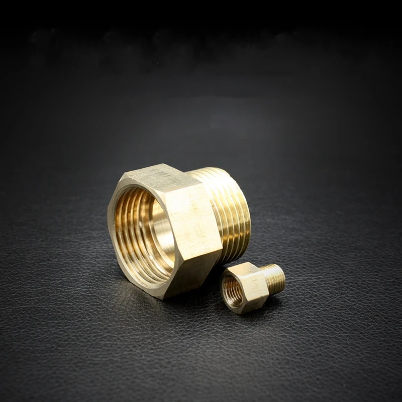 1/8" 1/4" 3/8" 1/2" Male to Female Thread Brass Pipe Connectors Brass Coupler Adapter