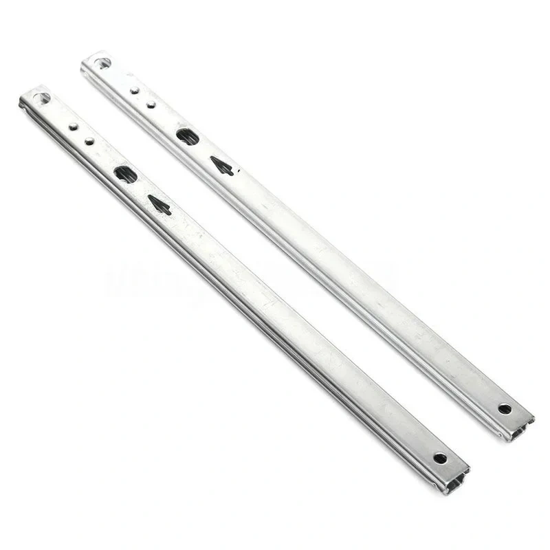 Micro Guide steel Ball 2 Sections 17 Wide Steel Ball 2 Fold Ball Slide Cabinets Drawer Steel Ball Slide