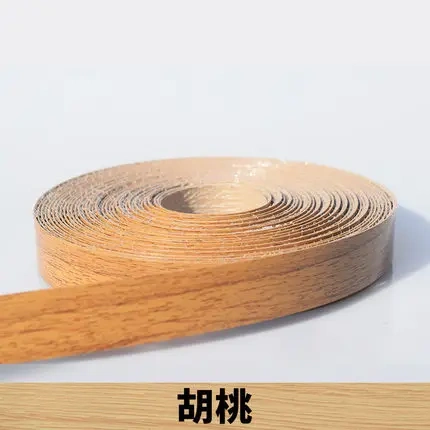 10M Self adhesive Furniture Wood Veneer Decorative Edge Banding PVC for Furniture Cabinet Office Table Wood Surface Edging