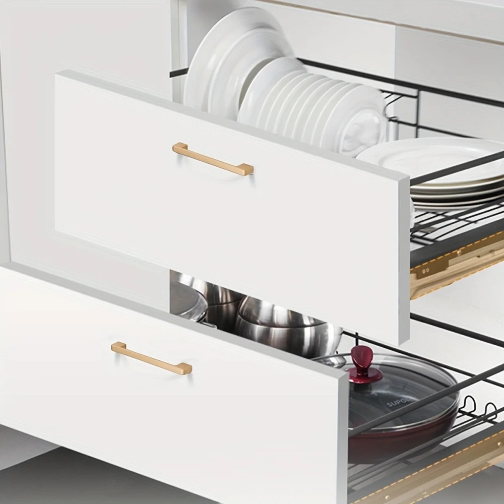 1pc Aluminum Alloy Cabinet Handle, Solid Kitchen Cupboard Pull, Drawer Knob, Furniture Handle Hardware
