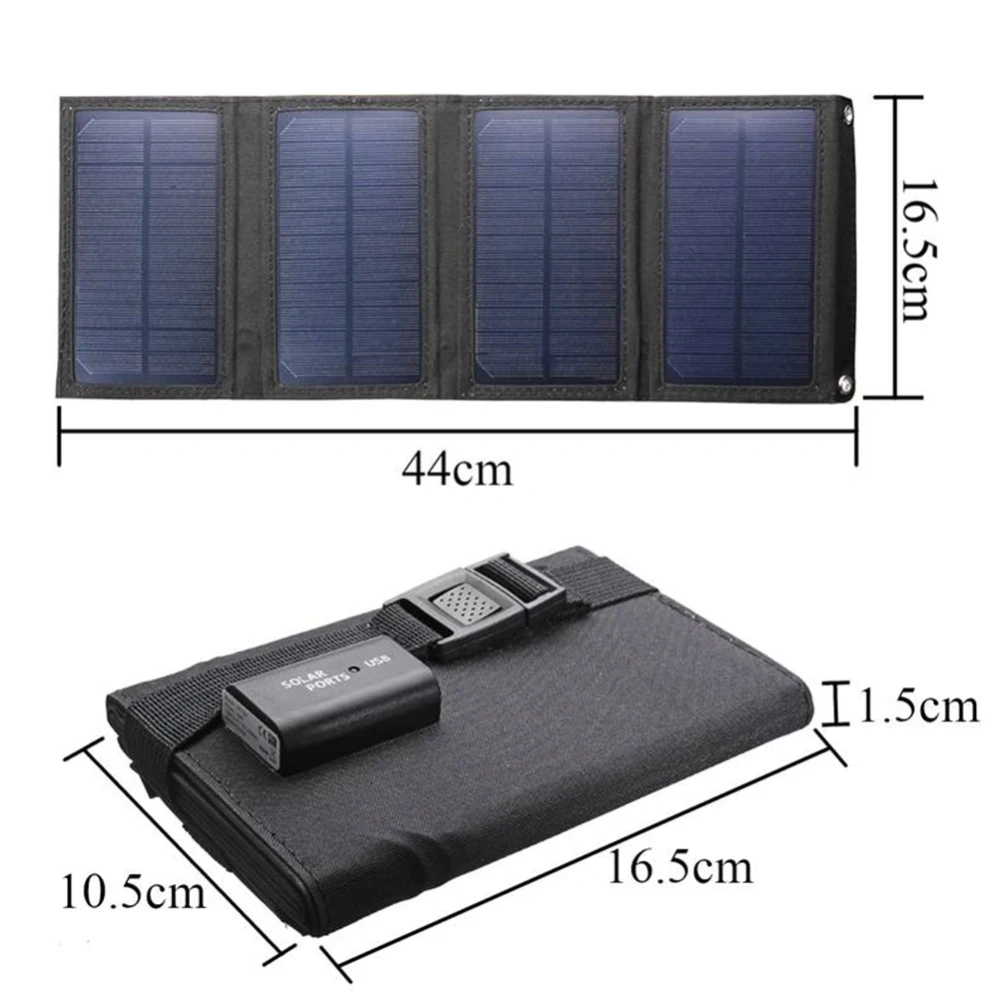 Foldable 20W USB Solar Panel Portable Folding Waterproof Solar Panel Charger Mobile Power Battery Charger Outdoor Equipment