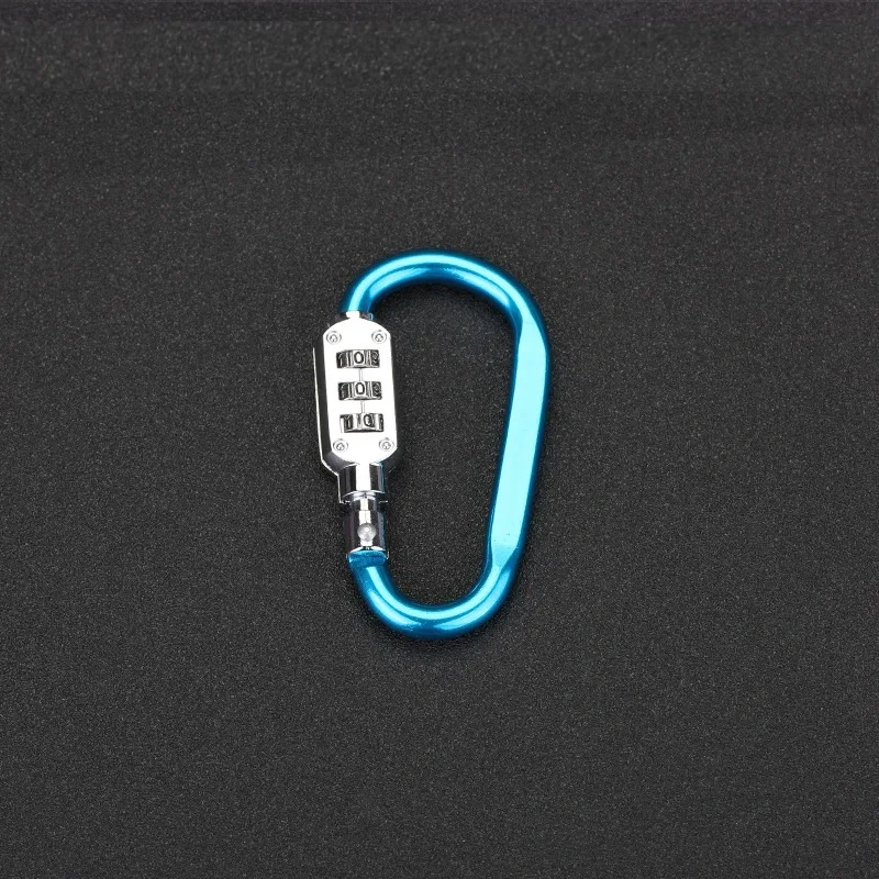 1pcs aluminium alloy Firm Portable Luggage Padlock 3 Dial Suitcase Security Travel Combination Lock Password lock hook