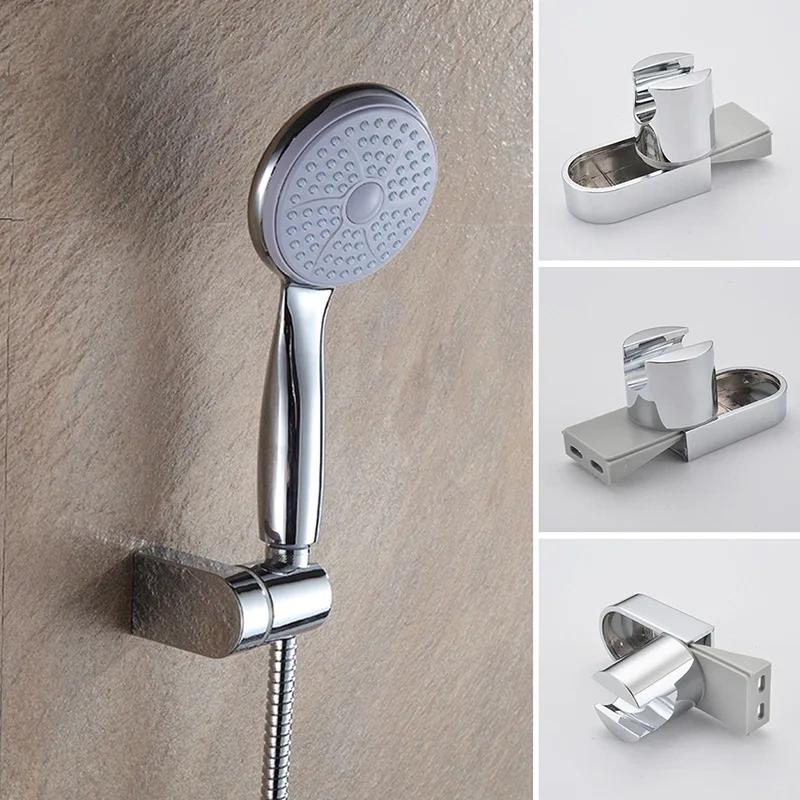 1Pcs Adjustable ABS Chrome Handheld Shower Holder Bracket Rail Bracket Slider Shower Wall Mounting Brackets for Shower Head