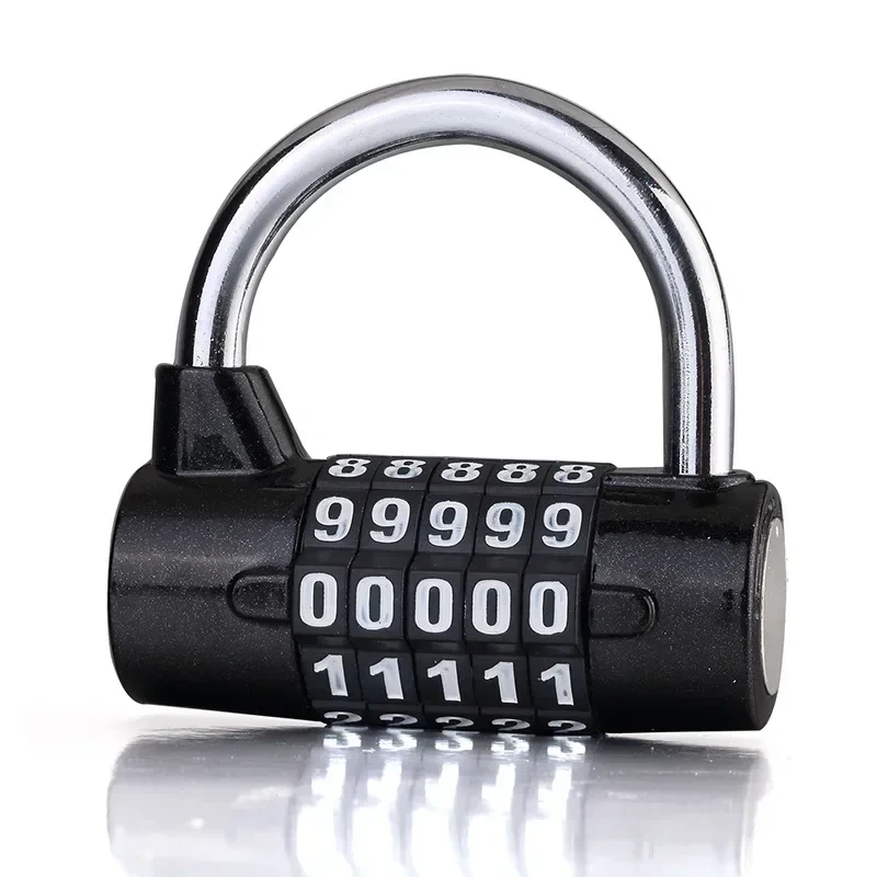 5 Dial Digit Number Combination Travel Password Lock Combination Padlock Zinc Alloy 5 Colors coded lock Security Safely Code new