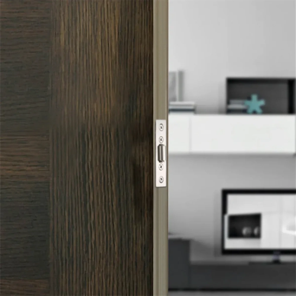 High-quality Hidden Stainless Steel Door Latches Cupboard Cabinet Roller Latch Lock Wooden Door Stops Home Furniture Hardware