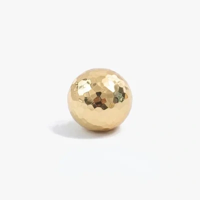 Light luxury round ball Brass Handle hammer pattern single hole pure copper small handle simple drawer wardrobe door handle