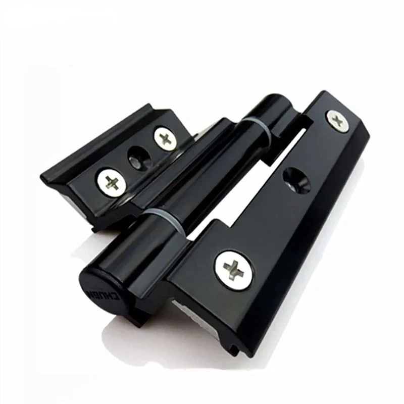 1pc Zinc alloy Door and Window Hinge Broken Bridge Heat Insulation Flat Open Window Hinge Hardware Folding Thickened Hinges