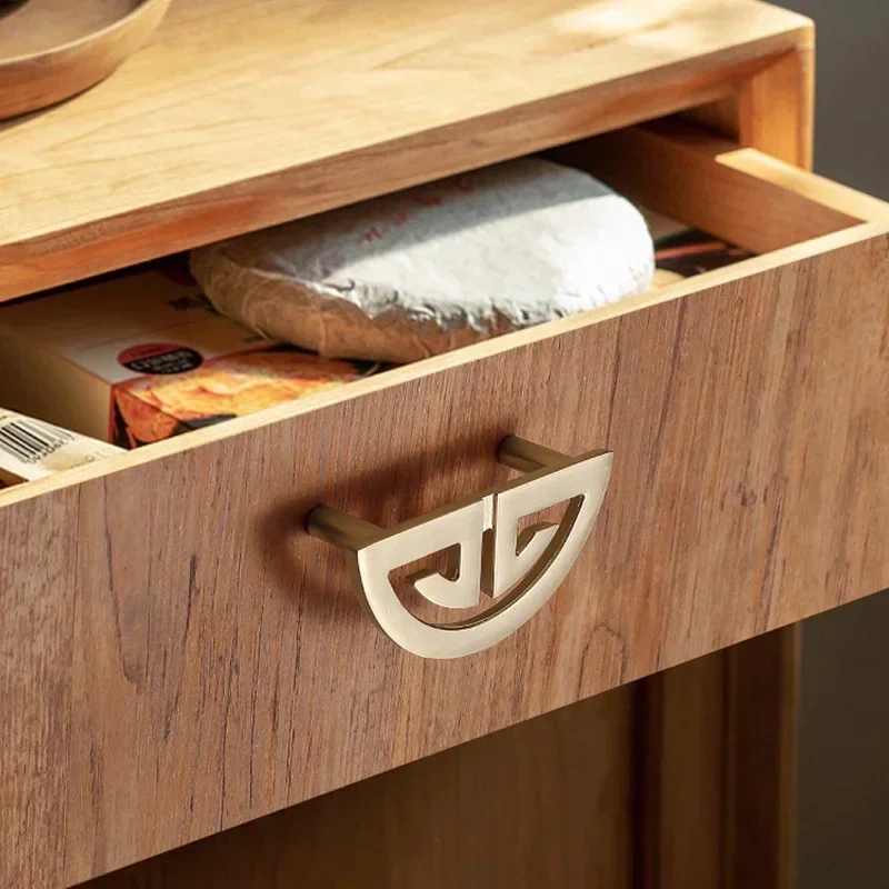 1pcs New Chinese Wardrobe Door Handle Golden Cabinet Door  Drawer Shoe Cabinet  Lengthened  Furniture Hardware