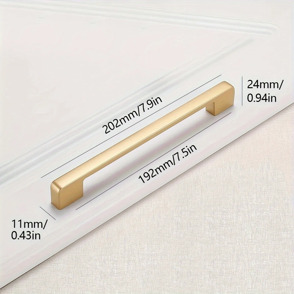 1pc Aluminum Alloy Cabinet Handle, Solid Kitchen Cupboard Pull, Drawer Knob, Furniture Handle Hardware
