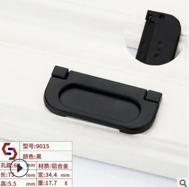 Durable Black Handles for Furniture Cabinet Knobs and Handles Kitchen Handles Drawer Knobs Cabinet Pulls Cupboard Handles Knobs