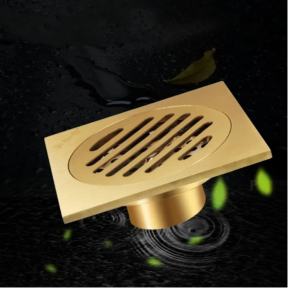 Bathroom floor shower drain waste  floor drain Anti-odor Bathtub Shower Drainer Stainless Steel Square drainage