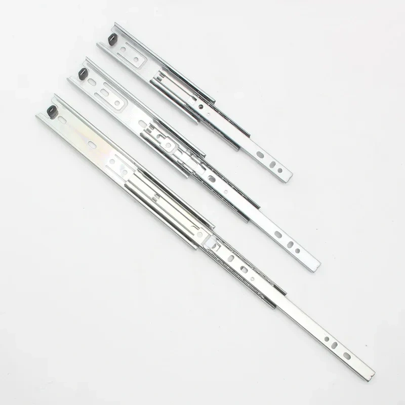 Drawer track, drawer slide, three rail drawer, guide rail, slide rail, furniture hardware fittings, slipway