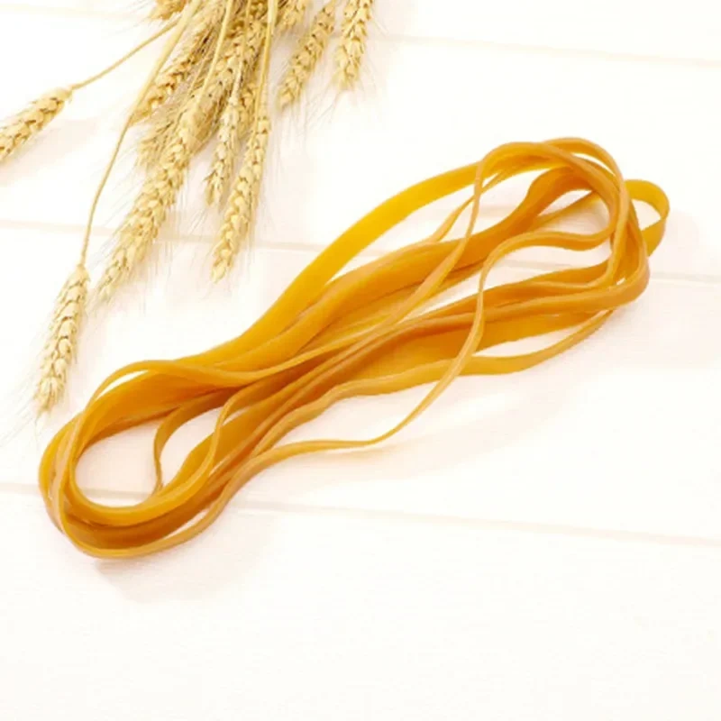500g 3/5/10x200mm  Elastic Rubber Band Natural Rubber Ring Apron Latex Ring Sealing Belay Packaging Resistance High Temperature