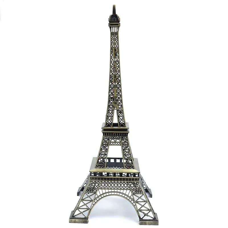 Metal Art Crafts Paris Eiffel Tower Model Figurine Zinc Alloy Statue Travel Souvenirs ations Creative Gifts