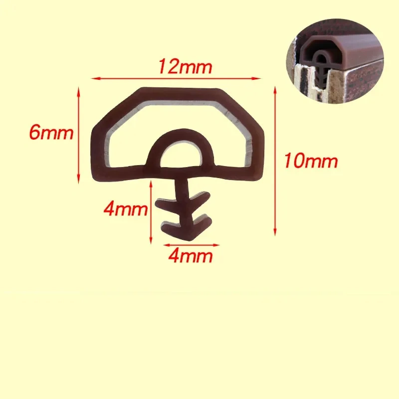 New generation of silicon rubber sealing strips crash soundproof door thong strip door window sealed slot type square premium 5m