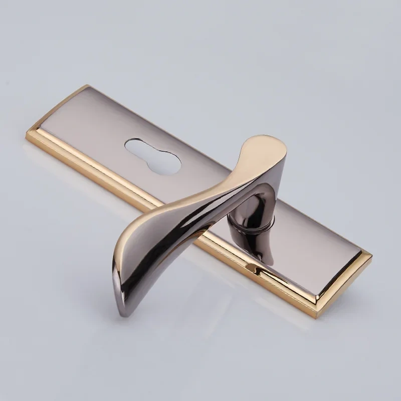 Modern Mute Room Door Lock Handle Fashion Interior Door Knobs Single Bolt Door Lock Anti-theft Gate Lock Furniture Hardware