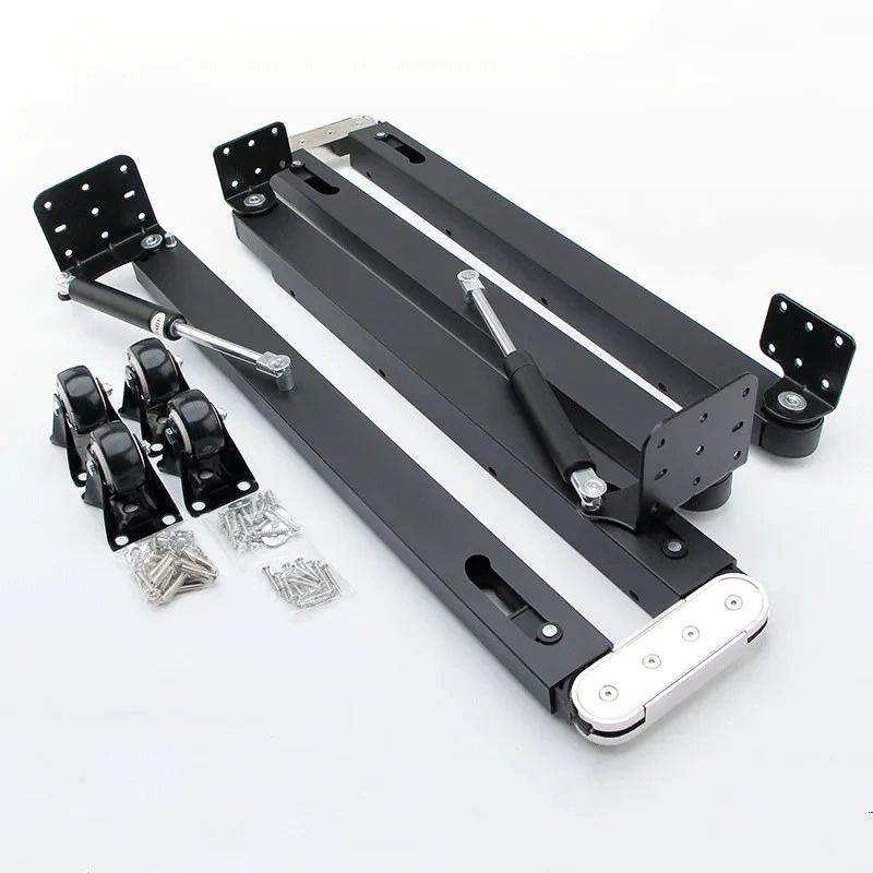 Hidden Desktop Folding Connector Accessories, Down Stretch Dining Table Bar Cabinet Desk Hinges,Complete Sets