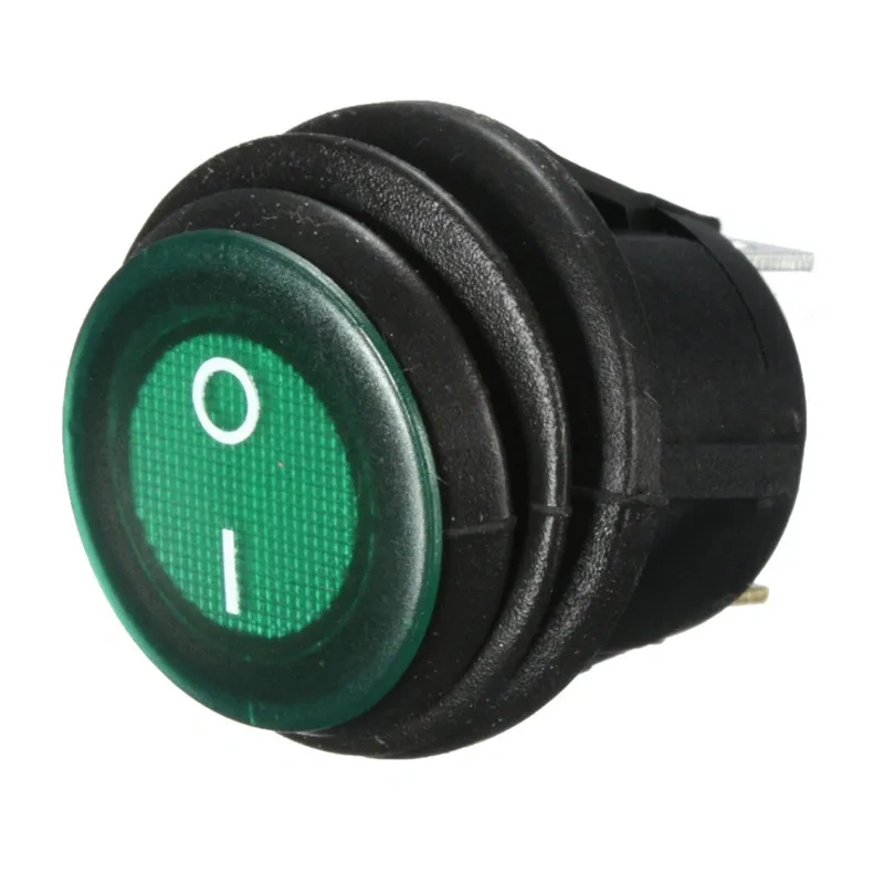 1pc OLS 250V DC 10A On/Off Rocker Switch IP65 Waterproof 3Pin SPST LED illuminated