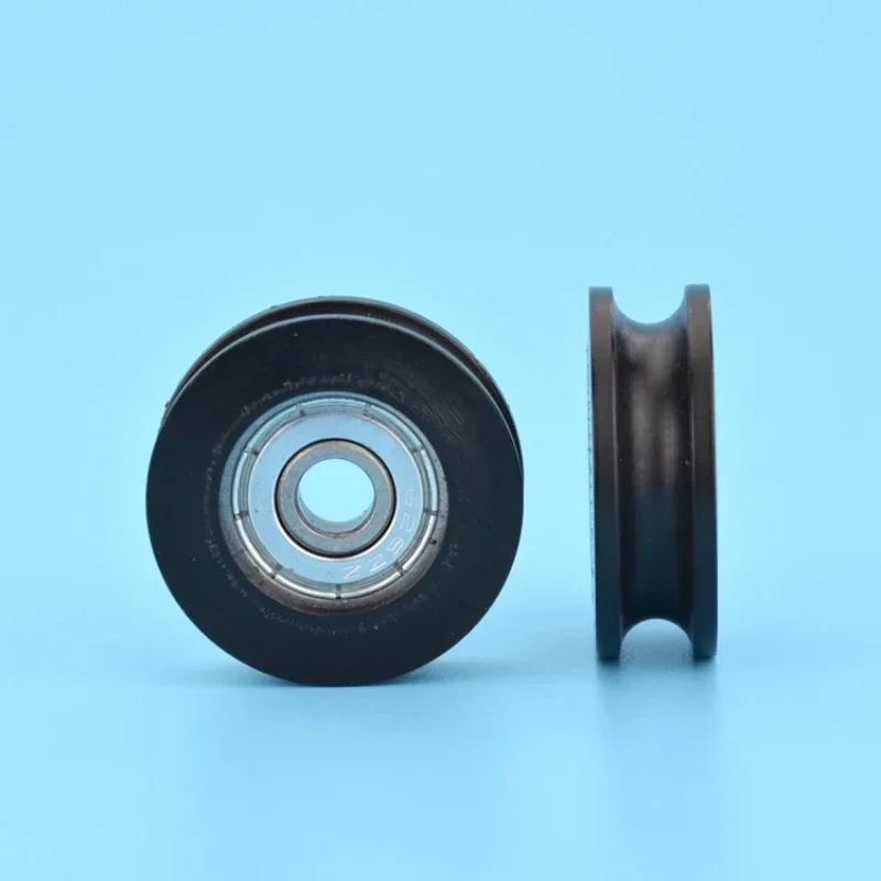 1PC 6*30*10mm U Groove Nylon Flexible Ball Bearings Wheels Roller U Groove Pulley Rail Ball Bearing