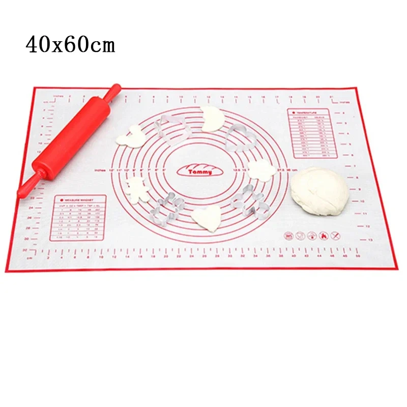 Silicone Baking Mat  Scale Rolling Dough Pad Kneading Dough Mat Non Stick Pastry Oven Liner Bakeware 60*40/40*30cm