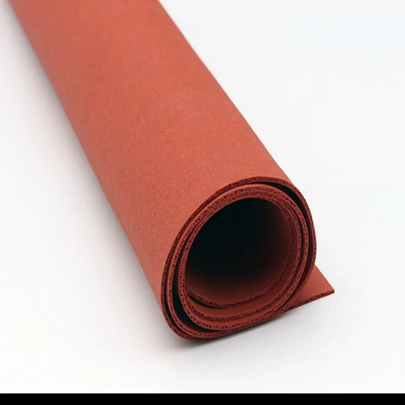 1x Silicone Foam Slab Plate Sheet Board Heat Insulation Blanket 140/170/230/250/260/280 x 150/160/170/180/200mm Red