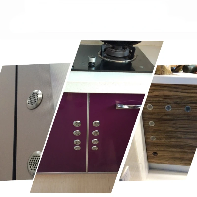 5pcs Wardrobe Cabinet Mesh Hole Air Vent Louver Ventilation Cover Stainless Steel Cutting hole Dia.19mm/25mm/29mm/35mm/53mm