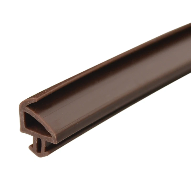 Tubular Gasket Weatherstrip Aluminium Door Window Slot Seal Strip Triangle Silicone Rubber 5 x 12m 10m Black White Brown
