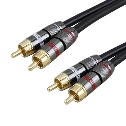4/8/12PCS 24K Gold Plated Pure Copper Zinc Alloy Monster RCA Plug Connector Audio Connector Power Speaker Plugs Connector
