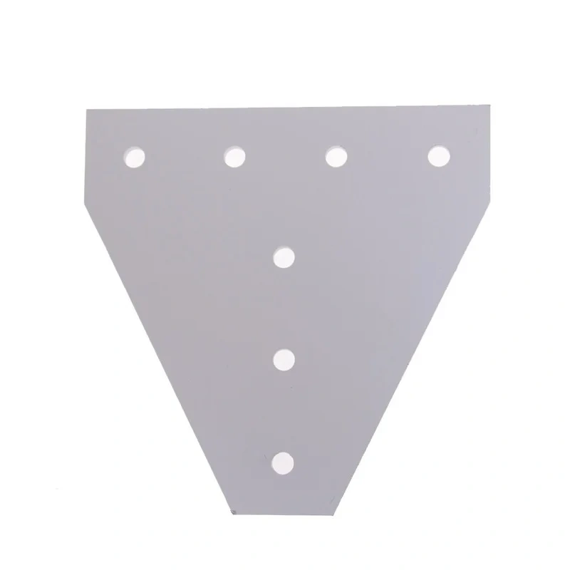 New 6063-T6 Joint Board Plate Corner Angle Bracket Connection Joint Strip for Aluminum Profile 2020 3030 with 5 holes