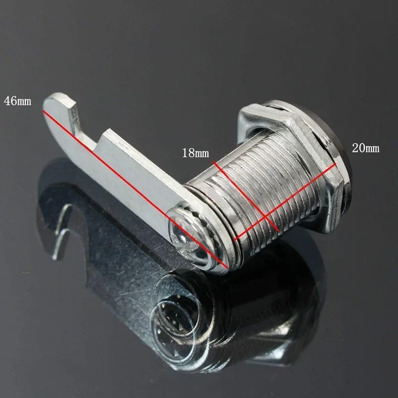 1pcs 16/20/25/30mm Cam Lock Door Cabinet Mailbox Drawer Cupboard Locker + 2 Keys DIY Cabinet Tools
