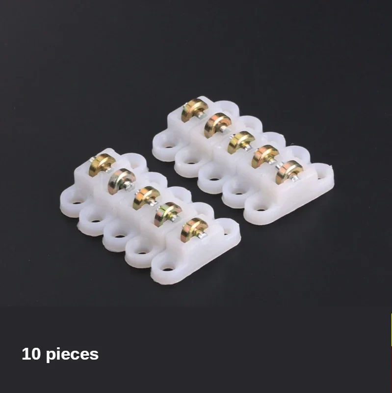 Stainless steel window pulley slot wheels silent Copper u groove track door roller casters sliding glass window Hardware fitting