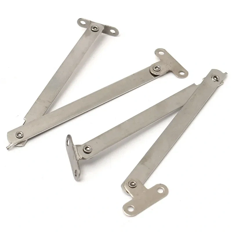 2Pcs Stainless Steel Cabinet Cupboard Furniture Doors Close Lift Up Stay Support Hinge Kitchen Furniture Hardware Portable