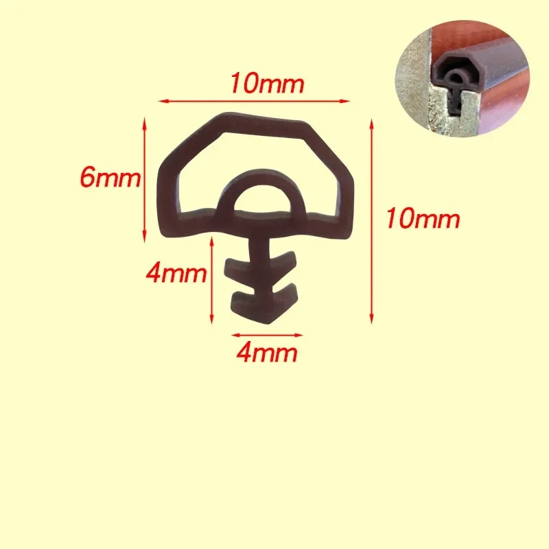 New generation of silicon rubber sealing strips crash soundproof door thong strip door window sealed slot type square premium 5m